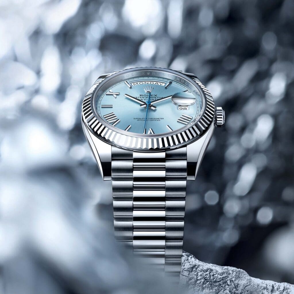 Rolex Day Date Presidential on Graphite Background