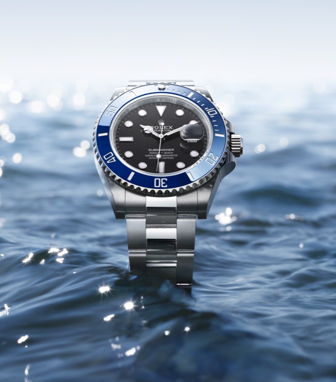 Rolex Submariner displayed in natural light
